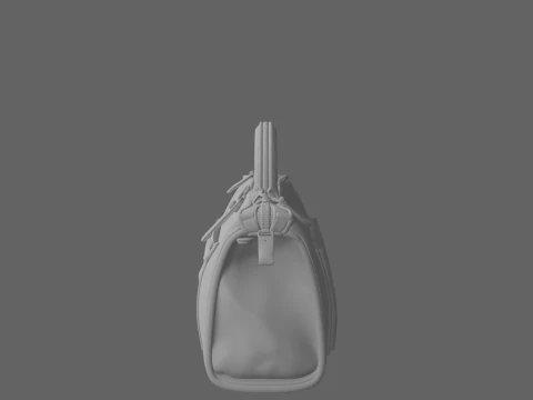3D Leather Bank Deposit Bag Tamper-Evident Security Features 3D Model