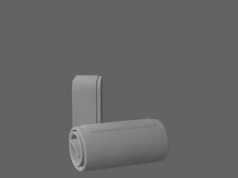 Premium-Digital-Blutdruckmessger&auml;t mit detaillierter LCD-Anzeige und Stoffmanschette 3D Modell