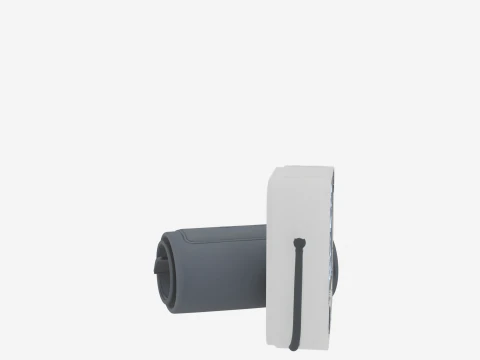 Premium-Digital-Blutdruckmessger&auml;t mit detaillierter LCD-Anzeige und Stoffmanschette 3D Modell
