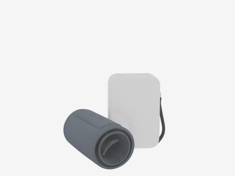 Premium-Digital-Blutdruckmessger&auml;t mit detaillierter LCD-Anzeige und Stoffmanschette 3D Modell