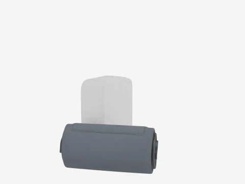 Premium-Digital-Blutdruckmessger&auml;t mit detaillierter LCD-Anzeige und Stoffmanschette 3D Modell