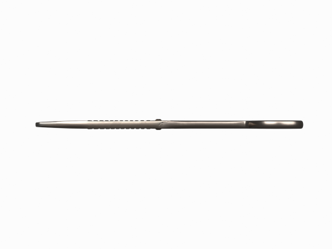 Exquisite of Surgical Forceps featuring Brushed Steel and Precision Serrations 3D Model