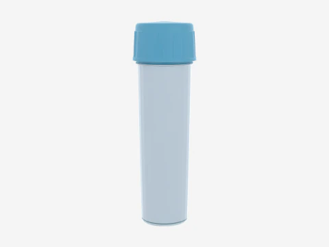 Professional Translucent of Medical Specimen Collection Container with Screw Lid 3D Model