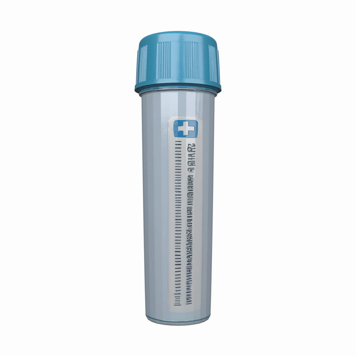 Professional Translucent of Medical Specimen Collection Container with Screw Lid 3D Model .c4d .max .obj .3ds .fbx .stl .blend