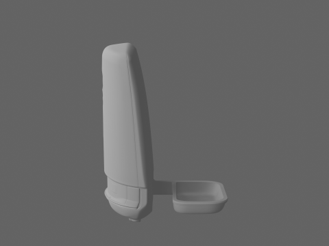 di dispenser professionale di disinfettante per le mani touchless per ospedale con attivazione del movimento Modello 3D