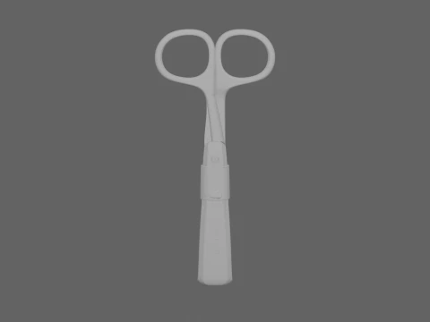 Premium of Surgical Retractor with Curved Blade and Ergonomic Handle 3D Model