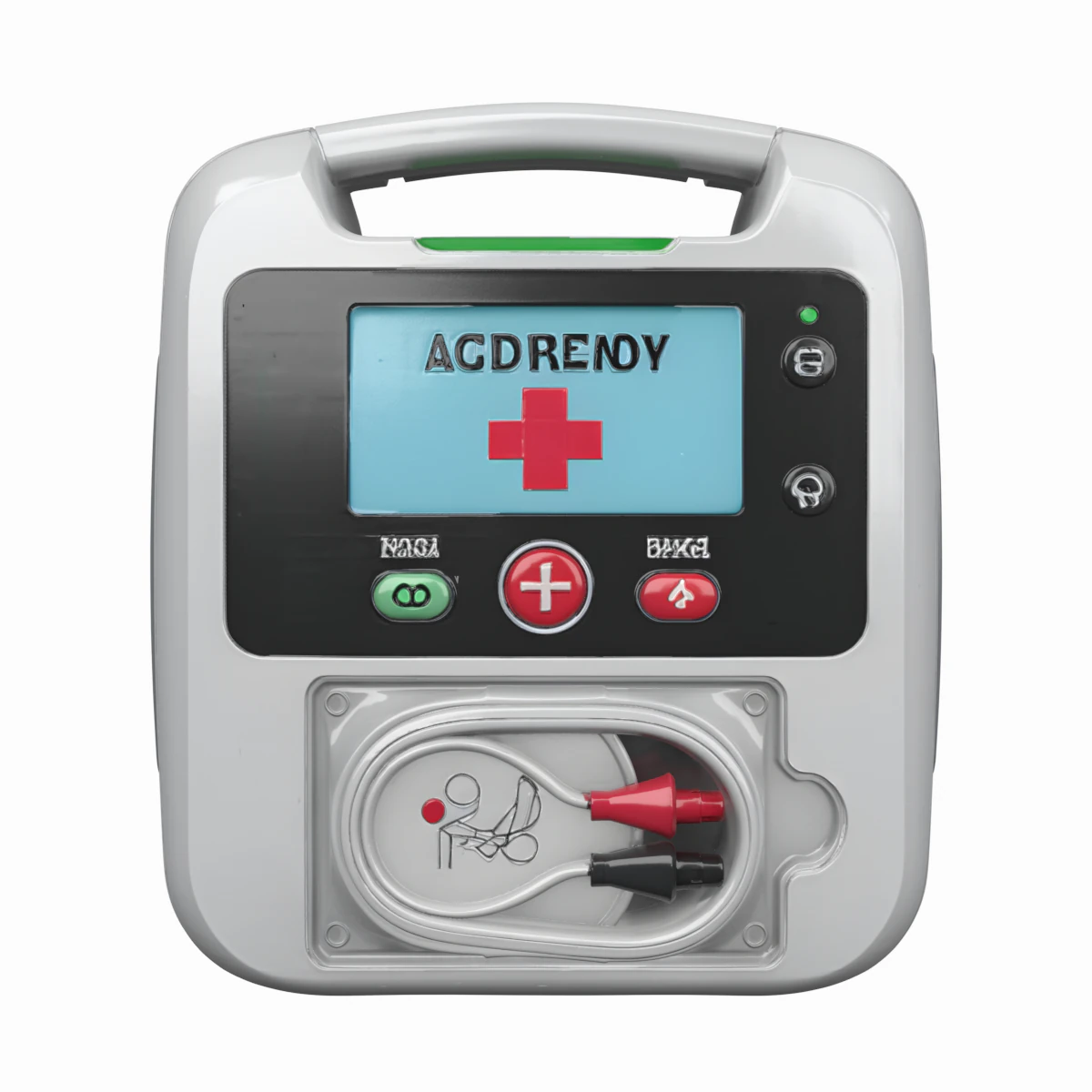 Professional 3D Render of Life-Saving Automated Defibrillator with Emergency Medical Features 3D Model .c4d .max .obj .3ds .fbx .stl .blend 