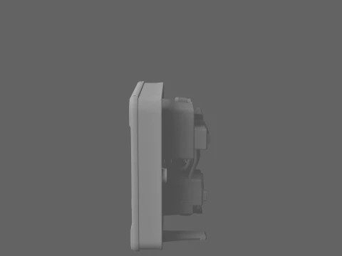 Professional of Hospital Medical Gas Alarm Panel with Safety Monitoring System 3D Model
