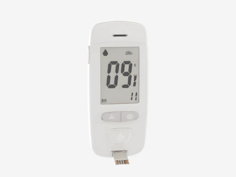Premium 3D Digital Glucometer Model with Test Strip Port and Lancet Device 3D Model