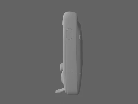 Premium 3D Digital Glucometer Model with Test Strip Port and Lancet Device 3D Model