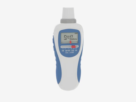 3D Digital Peak Flow Meter Medical Precision Asthma Monitoring Device 3D Model