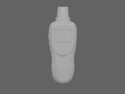 3D Digital Peak Flow Meter Medical Precision Asthma Monitoring Device 3D Model