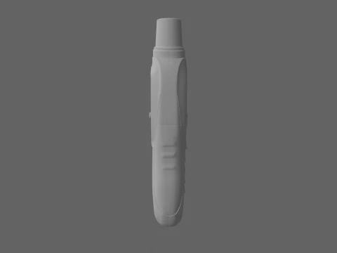 3D Digital Peak Flow Meter Medical Precision Asthma Monitoring Device 3D Model