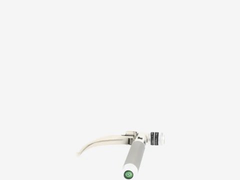 Modern of Medical Laryngoscope with Curved Blade and LED Illumination 3D Model