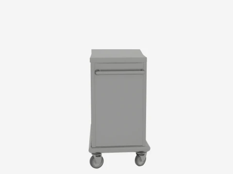 Detalhado do Aquecedor de Bandejas de Refei&ccedil;&otilde;es Hospitalares com Prateleiras Aquecidas e Controle de Temperatura Modelo 3D