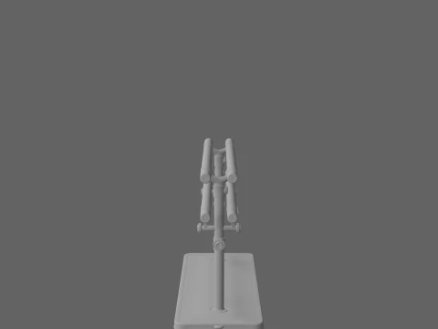 Parallel Bars A set of wooden of Hospital 3D Model