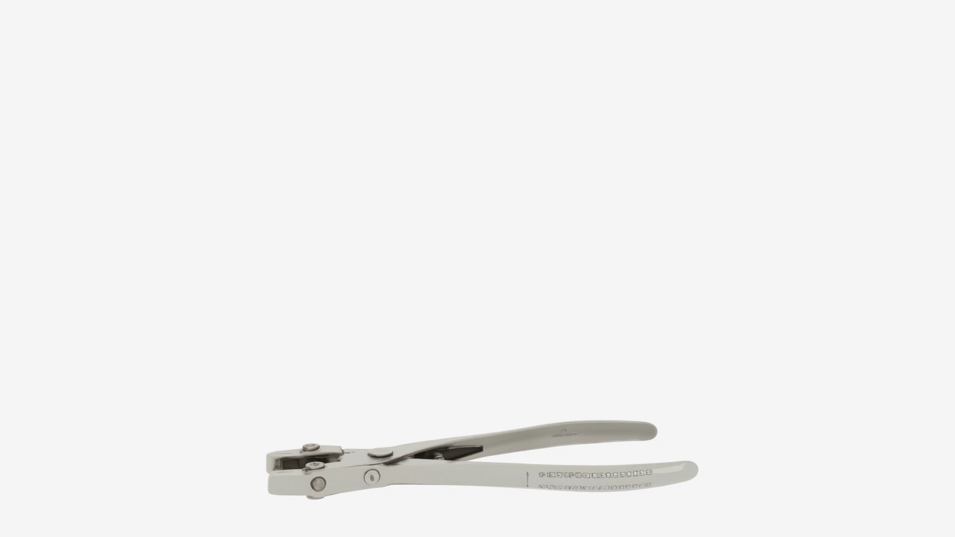 Precision Engineered Surgical Bone Rongeur with Spring Handle 3D Model .c4d .max .obj .3ds .fbx .stl .blend