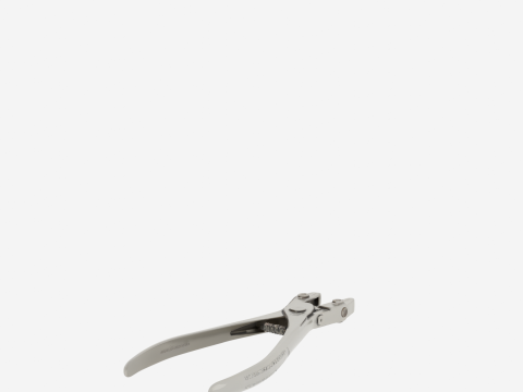 Precision Engineered Surgical Bone Rongeur with Spring Handle 3D Model