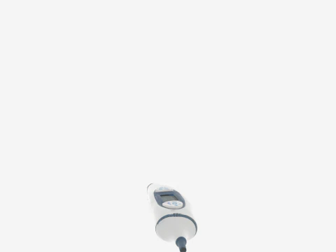 Ergonomic Digital Tympanic Thermometer with Disposable Probe Covers 3D Model