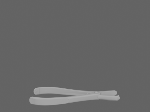 Precision Chrome-Plated of Spring-Loaded Medical Tongue Depressor Holder 3D Model