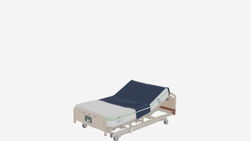 Clinical Hospital Mattress with Advanced Pressure Relief and Waterproof Cover 3D Model .c4d .max .obj .3ds .fbx .stl .blend