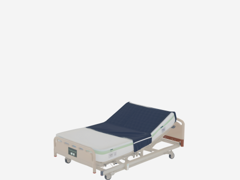 Matelas d'h&ocirc;pital clinique avec soulagement avanc&eacute; de la pression et housse imperm&eacute;able Modèle 3D