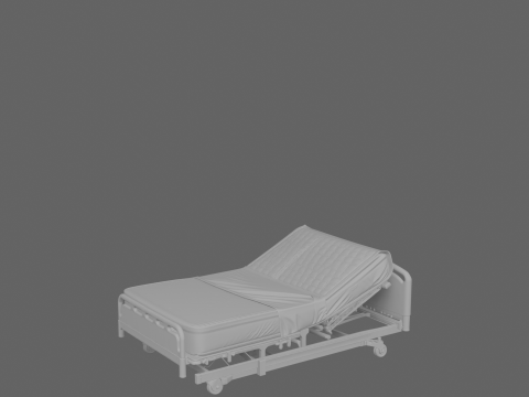 Clinical Hospital Mattress with Advanced Pressure Relief and Waterproof Cover 3D Model