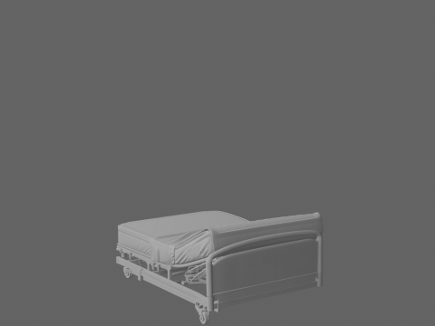 Clinical Hospital Mattress with Advanced Pressure Relief and Waterproof Cover 3D Model