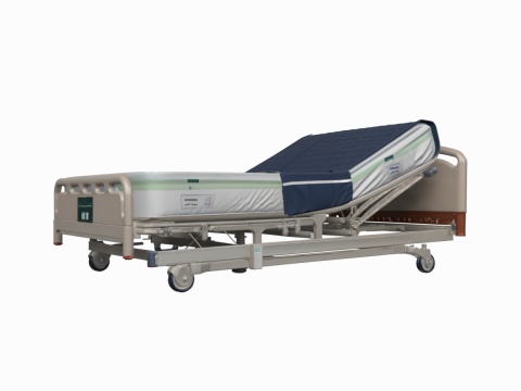 Clinical Hospital Mattress with Advanced Pressure Relief and Waterproof Cover 3D Model