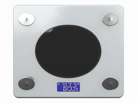 Modern professioneel 3D-medisch schaalmodel met LCD-display en antislipplatform 3D Model