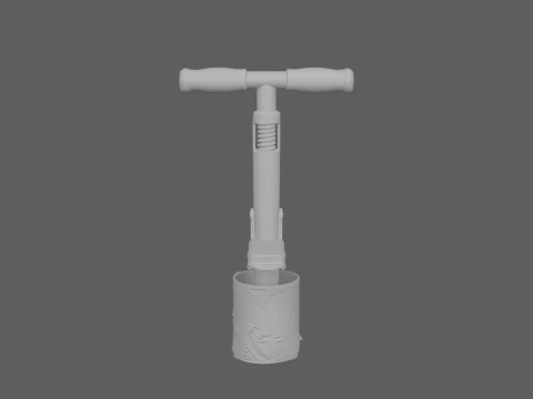 Stainless Steel Bulb Planter Tool 3D Model