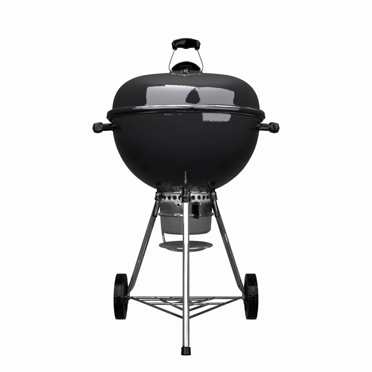 Classic Kettle BBQ Grill Black Enamel 3D Model .c4d .max .obj .3ds .fbx .stl .blend 