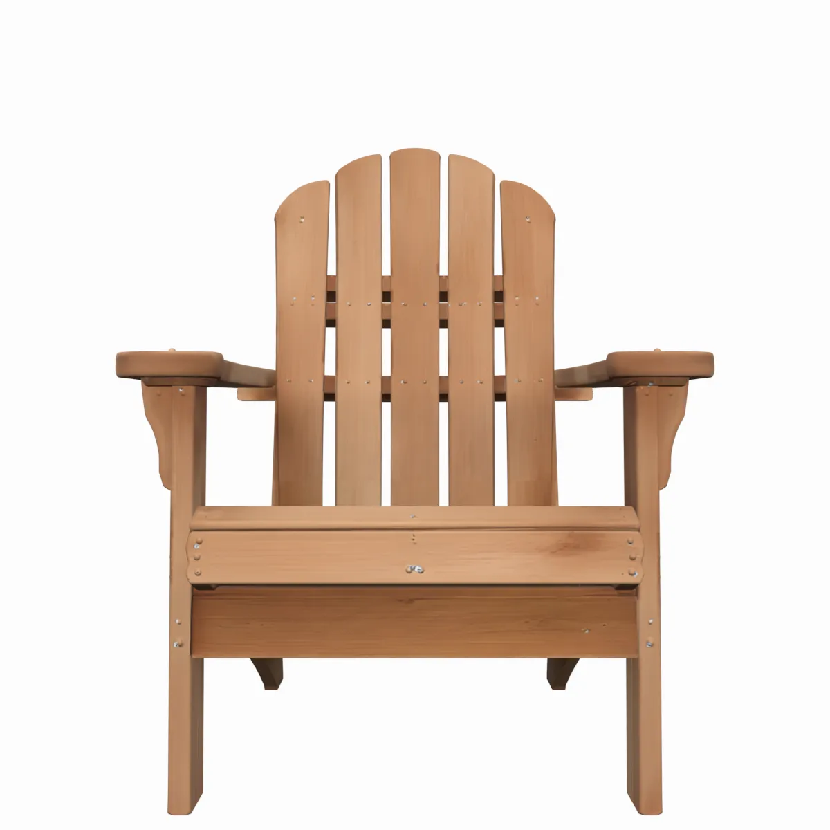 Natural Cedar Adirondack Chair 3D Model .c4d .max .obj .3ds .fbx .stl .blend
