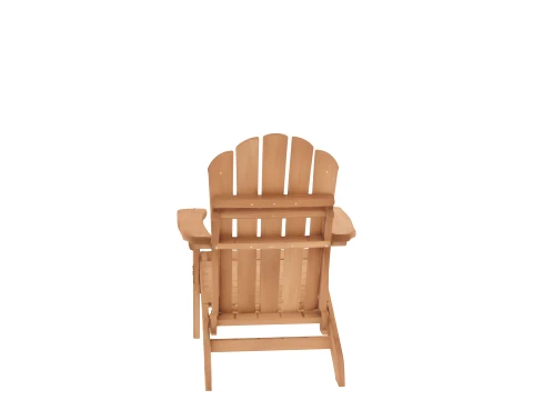 Natural Cedar Adirondack Chair 3D Model