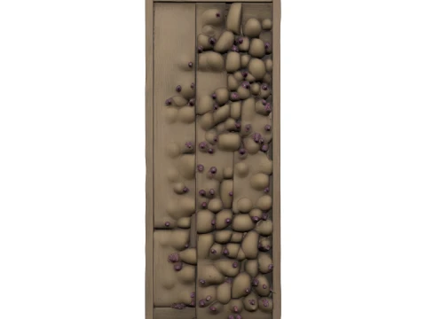 Plateau &agrave; m&acirc;cher en bois pour pommes de terre et graines Modèle 3D