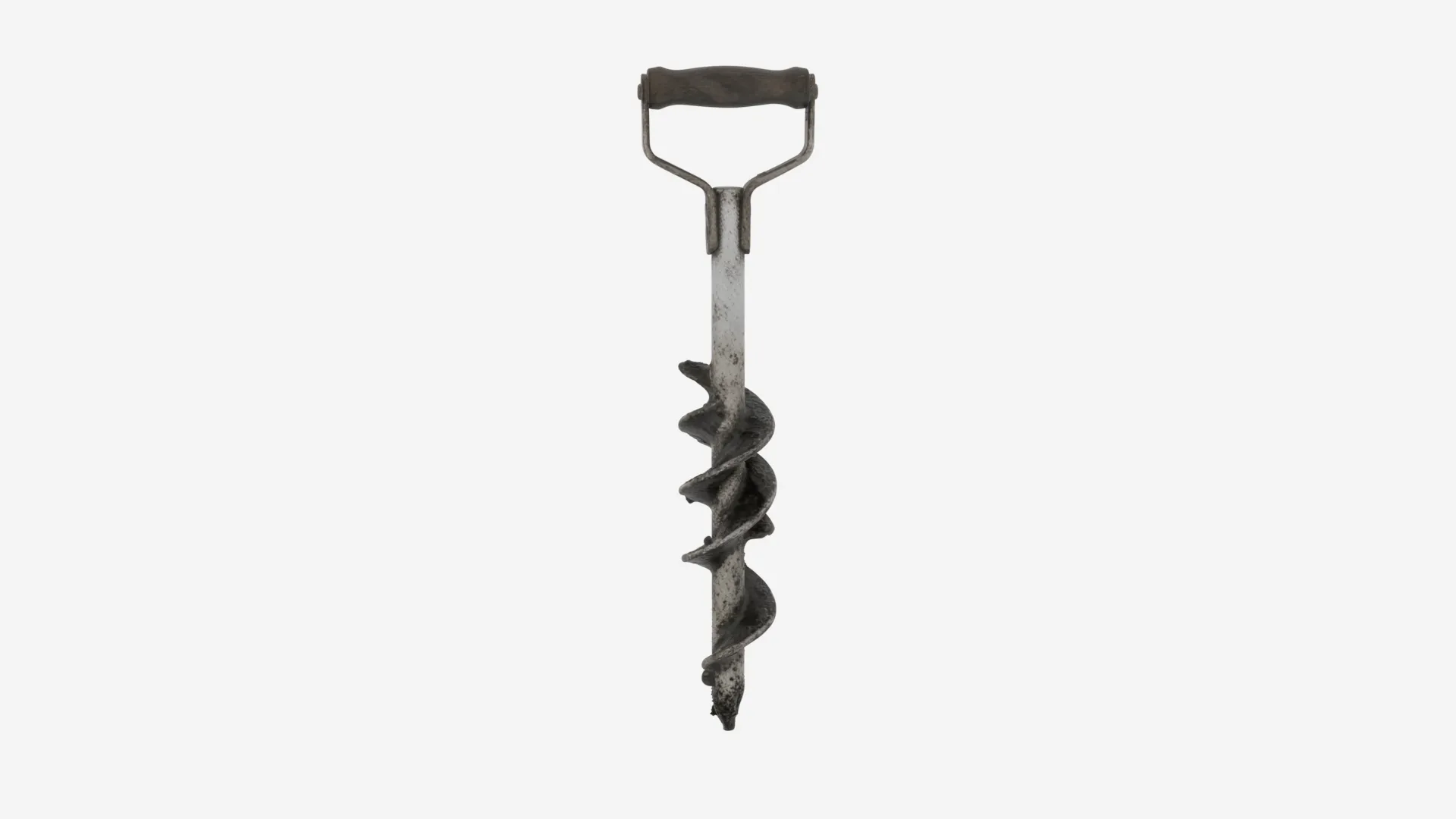 Stainless Steel Compost Turner with Residue 3D Model .c4d .max .obj .3ds .fbx .stl .blend 