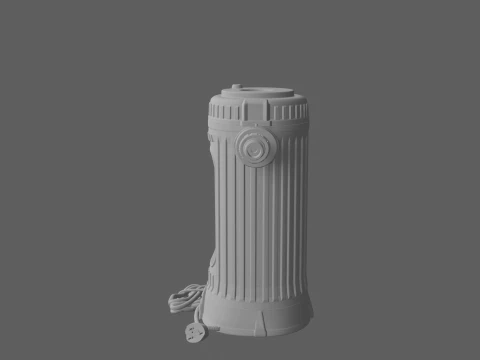 Green Pond UV Clarifier Cylinder Unit 3D Model