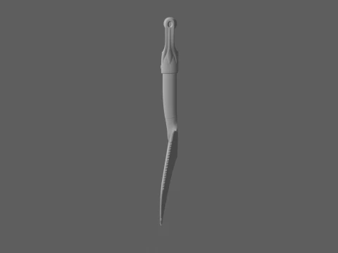 of Stainless Steel Transplanting Spade 3D Model