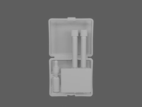 Rainwater pH Test Kit Complete Set 3D Model
