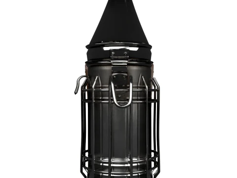 Classic Beekeeper Bellows Smoker Stainless 3D Model