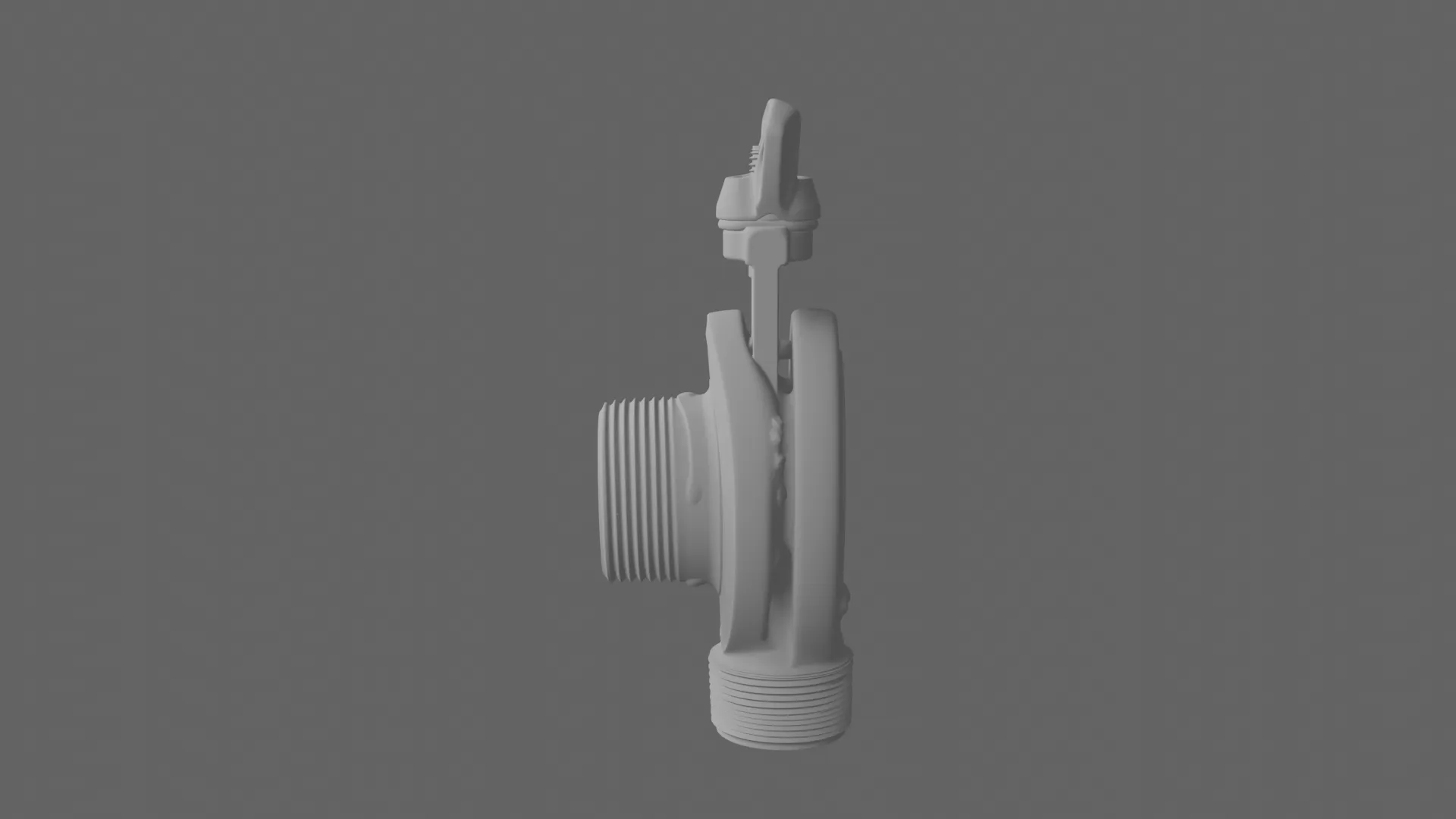 Stainless Steel Honey Gate Valve with Residue 3D Model .c4d .max .obj .3ds .fbx .stl .blend 