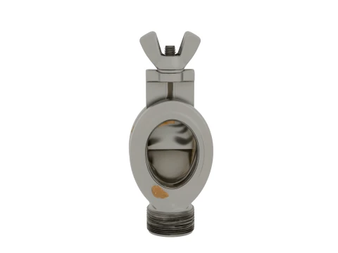 Stainless Steel Honey Gate Valve with Residue 3D Model