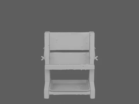 Wooden Honey Frame Holder Stand 3D Model