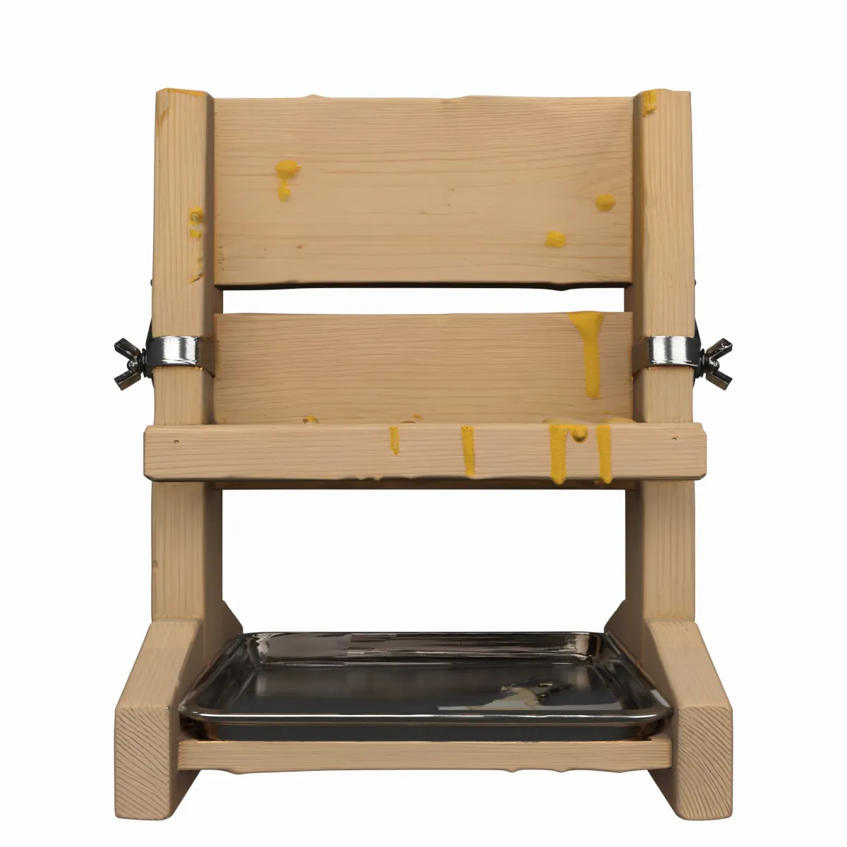 Wooden Honey Frame Holder Stand 3D Model .c4d .max .obj .3ds .fbx .stl .blend