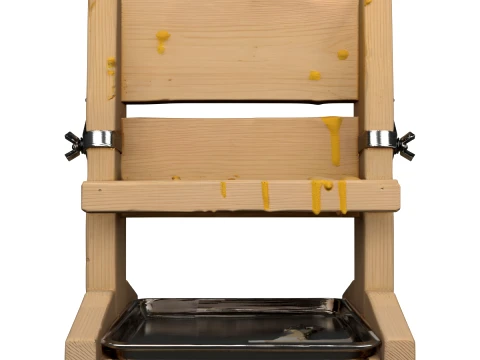 Wooden Honey Frame Holder Stand 3D Model