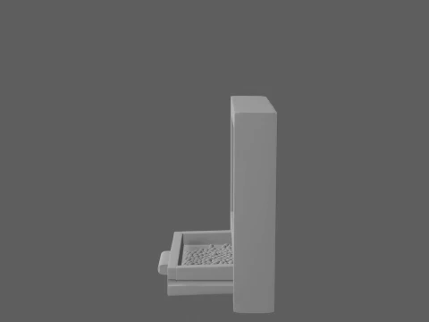 Beehive Pollen Trap Drawer with Mesh 3D Model