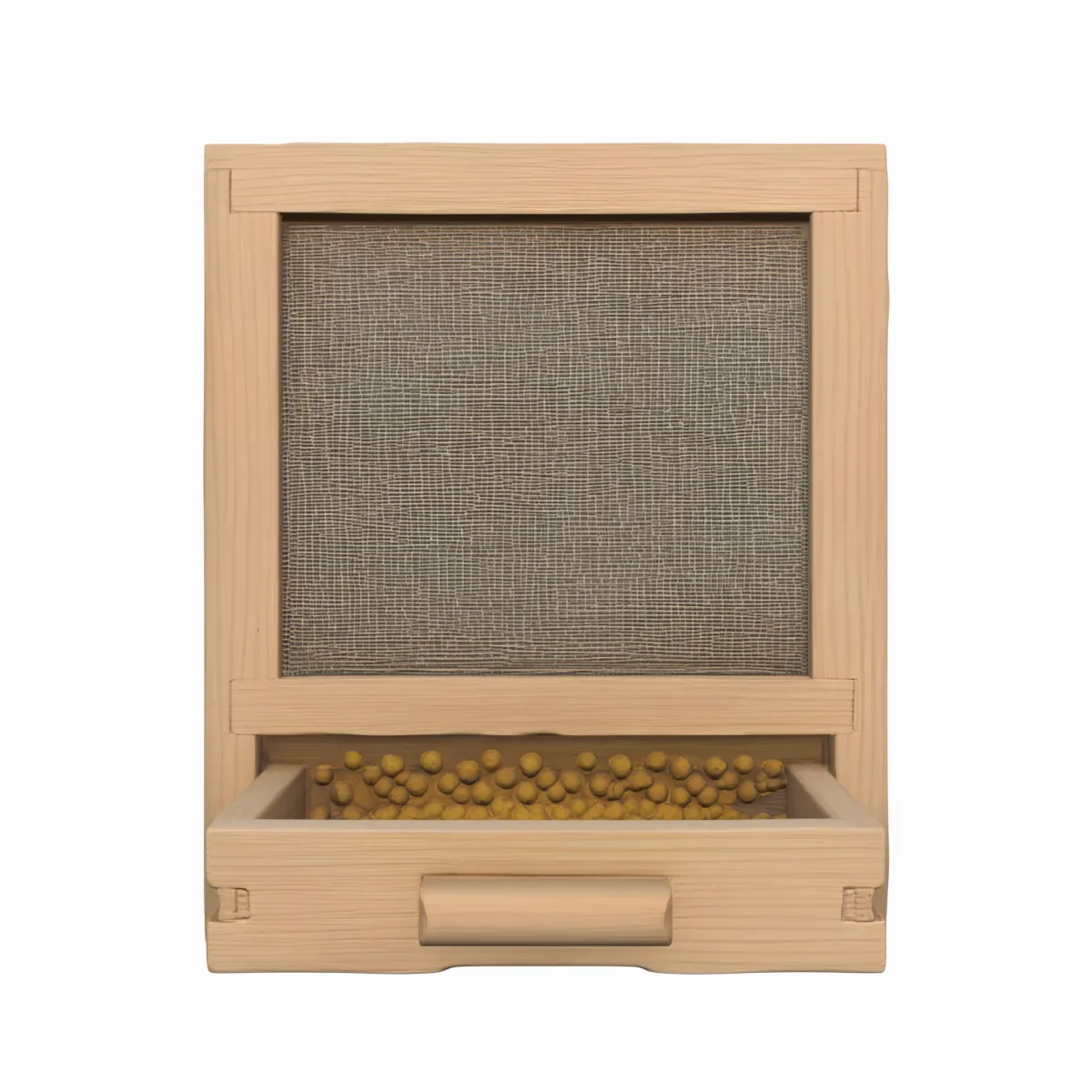 Beehive Pollen Trap Drawer with Mesh 3D Model .c4d .max .obj .3ds .fbx .stl .blend 