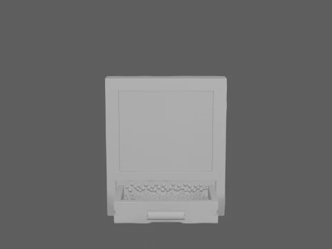 Beehive Pollen Trap Drawer with Mesh 3D Model