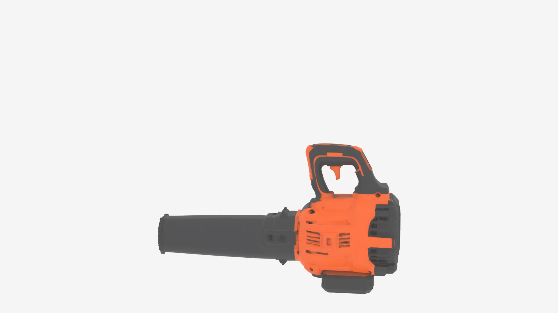 Cordless Electric Leaf Blower Professional 3D Model .c4d .max .obj .3ds .fbx .stl .blend 