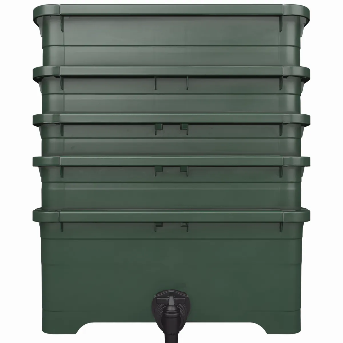 Stackable Worm Farm Composting Bin 3D Model .c4d .max .obj .3ds .fbx .stl .blend 